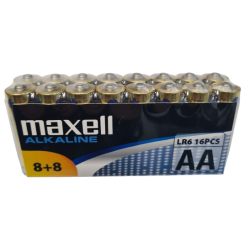 LR6  AA Maxell Pack 16 Pilas Alcalinas