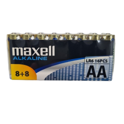 LR6  AA Maxell Pack 16 Pilas Alcalinas